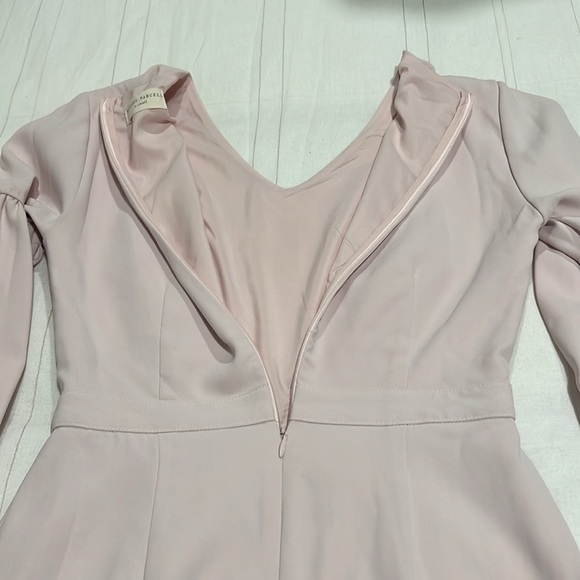 Rachel Parcell Dusty Pink Midi Dress Gathered Lantern Sleeves XS - Picture 13 of 13